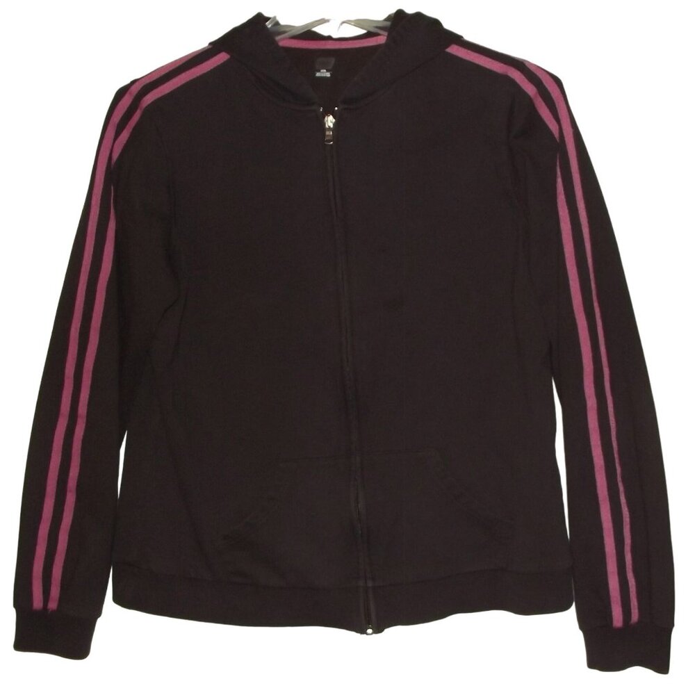 SJB Active Hoodie Womens LT(large tall)brown pink french terry zip jacket cotton